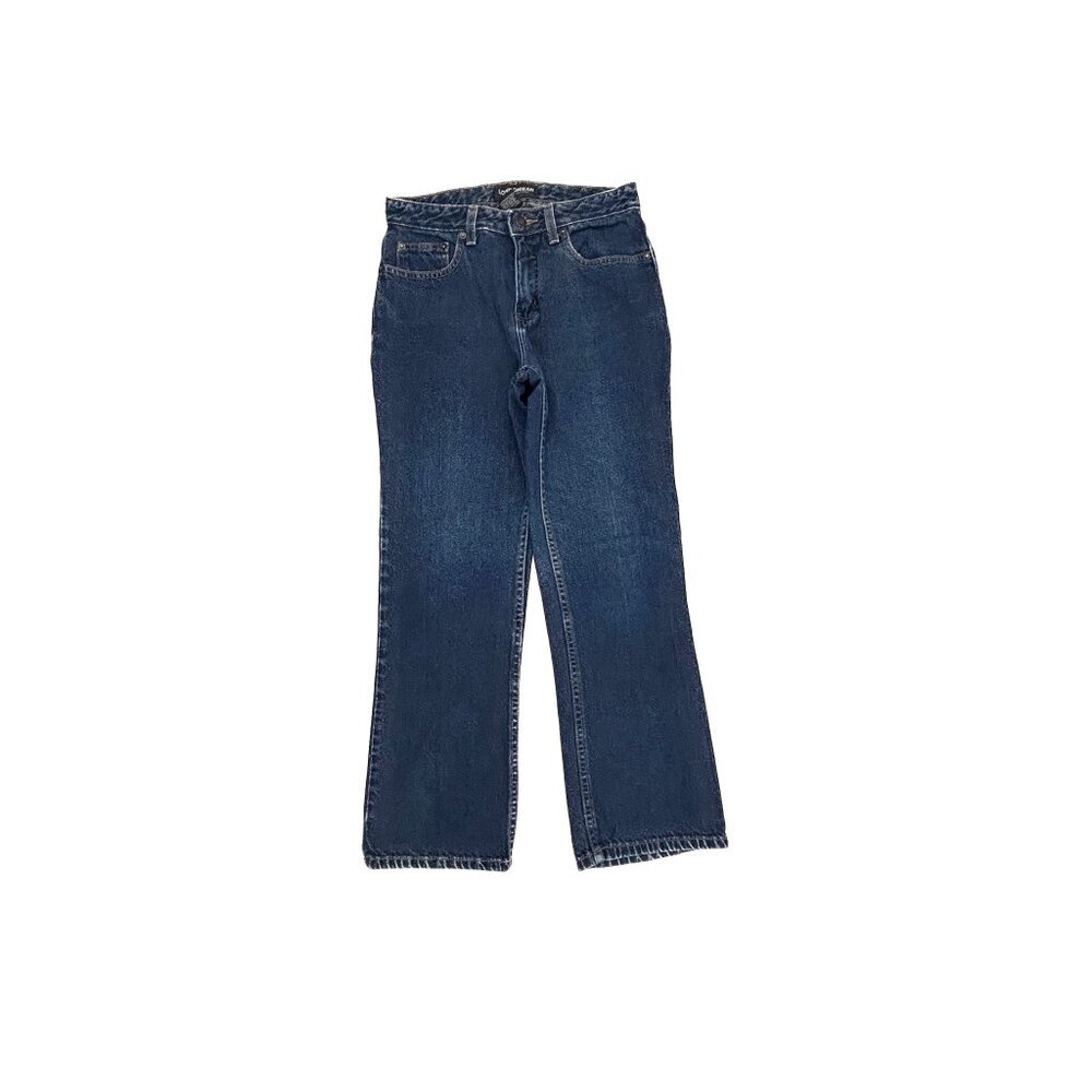 London Jeans Crop Bootcut Women's size 4 Dark Wash Blue Denim Jeans
